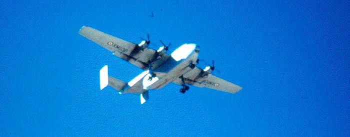 XM106 in flight