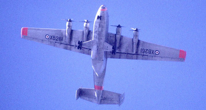 XB261 in flight